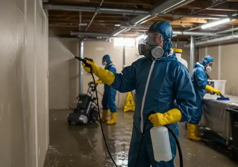 Basement Sanitization and Antimicrobial Treatment process in Tontitown, AR